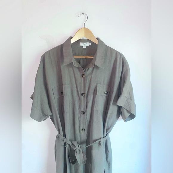 MOLLY BRACKEN Khaki Utility Jumpsuit - Picture 4 of 5